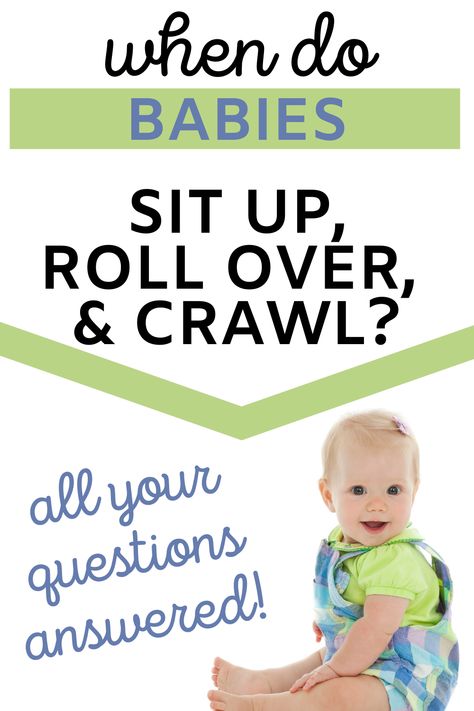 As a new mom, there are so many questions you might have, some might include “when do babies roll over?”, “When do babies sit up?”, and “When do babies crawl?” We are answering all your mom and parenting questions for this baby age! #momlife #parenting #babies #kids #milestones When Do Babies Start Crawling, Teach Baby To Crawl, Sitting Up Baby, Baby Timeline, Baby Development Milestones, Baby Rolling Over, Parenting Questions, Kids Milestones, Teaching Babies