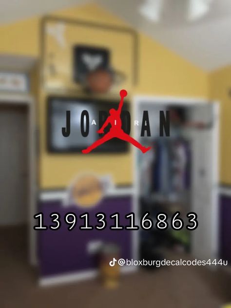 Led Lights Bloxburg, Nike Decal Codes Bloxburg, Boy Bedroom Decals Bloxburg, Bloxburg Teen Room Ideas Boy, Basketball Hoop Decal Bloxburg, Bloxburg Decals Codes Basketball, Ps5 Bloxburg Decal, Jordan Decals Bloxburg, Bloxburg Boy Picture Codes