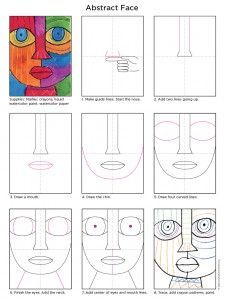 Art Projects for Kids | Teacher-tested Art Projects Ako Kresliť, How To Draw Faces, Easy Abstract Art, Classe D'art, Face Tutorial, Abstract Art Projects, Draw Faces, Istoria Artei, Abstract Face Art