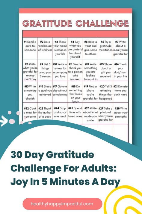 30 Day Gratitude Challenge with daily prompts to inspire joy and mindfulness for adults. Gratitude Project Ideas, Gratitude Activity For Adults, Grateful Challenge 30 Day, 30 Days Of Gratitude Challenge, Grateful Activities For Adults, Gratitude Games For Teens, Thanksgiving Gratitude Ideas, Thanksgiving Grateful Activities, Gratitude Challenge 30 Day