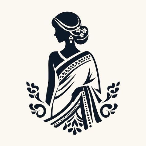 Vector saree with women figure clothing logo design Generative Ai | Premium AI-generated vector boutiquelogo #logopedia #logodesignapp🌸 Logo Design Women, Clothing Logo Design, Logo Design App, Boutique Logo Design, All Crafts, Creative Logo Design, Art Deco Patterns, Design Clothing, American Flag Background