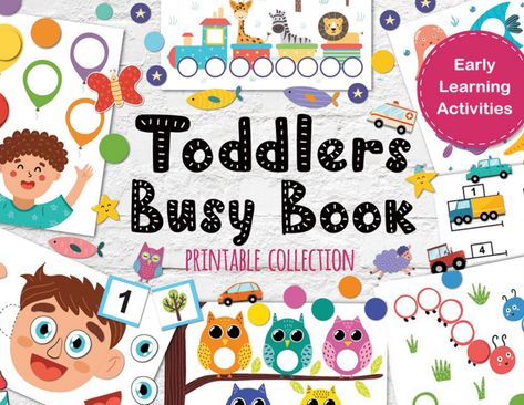 Busy Book For Toddlers, Preschool Activity Books, Quiet Book Pages, Baby Quiet Book, Toddler Quiet Book, Felt Books, Felt Quiet Books, Busy Bags, Educational Printables