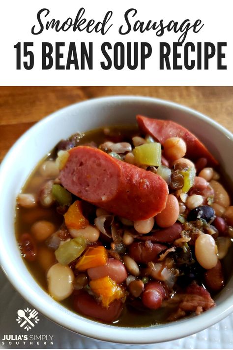 Polish Sausage Bean Soup, Bean Soup With Smoked Sausage, 15 Bean Soup With Smoked Sausage, 15 Bean Soup With Sausage Instant Pot, Smoked Sausage Bean Soup, 13 Bean Soup Crockpot, 15 Bean Soup Crock Pot Sausage, 15 Bean Soup Seasoning Recipe, Instant Pot 15 Bean Soup Sausage