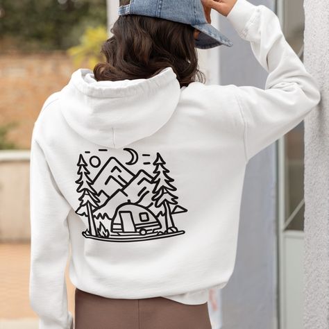 We have a brand new design, just for you, and guess what? We adore the simplicity of it! With a large camping graphic on the back and text on the front that reads "Camping Life", you don't need any other hoodie! So if you love the great outdoors and want a simple hoodie for all your adventures, you need this! Available in t-shirts and camping mugs too! Grab yours here: https://www.outdork.co/mens-womens/p/simple-camping-life-outline-hoodie-back-graphic #camping #campinglife #camping2024 #ca... Simple Camping, Camping Hoodie, Hoodie Back, Camping Needs, Meet Friends, Simplistic Design, Women's Casual Style, Camping Life, Fabric Patch