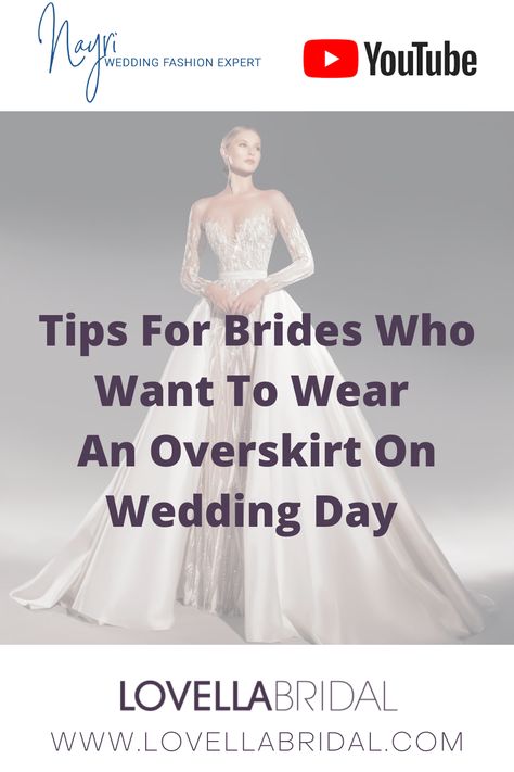 Overskirt Wedding Dress, Bridal Overskirt, Wedding Overskirt, Wedding Dress With Overskirt, Wedding Dress Overskirt, Lovella Bridal, 2 In 1 Wedding Dress, Tips For Brides, Chic Bridal Gown