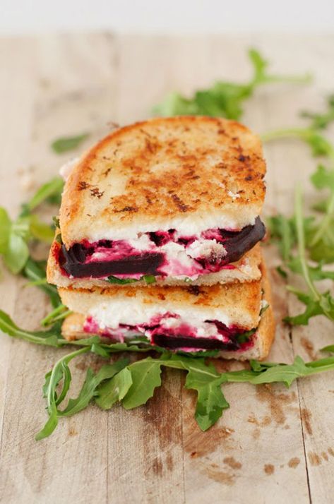 19 Beet Recipes | Eat This Not That Goat Cheese Sandwich, Buah Bit, Resep Sandwich, Grilled Sandwiches, Beet And Goat Cheese, Making Grilled Cheese, Beet Recipes, Grilled Cheese Recipes, Roasted Beets