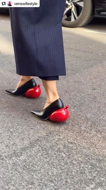 Loewe Heels, Jonathan Anderson, Earring Inspiration, Earrings Inspiration, Fashion Gallery, Instagram Repost, High Heels, Balloons, Street Style