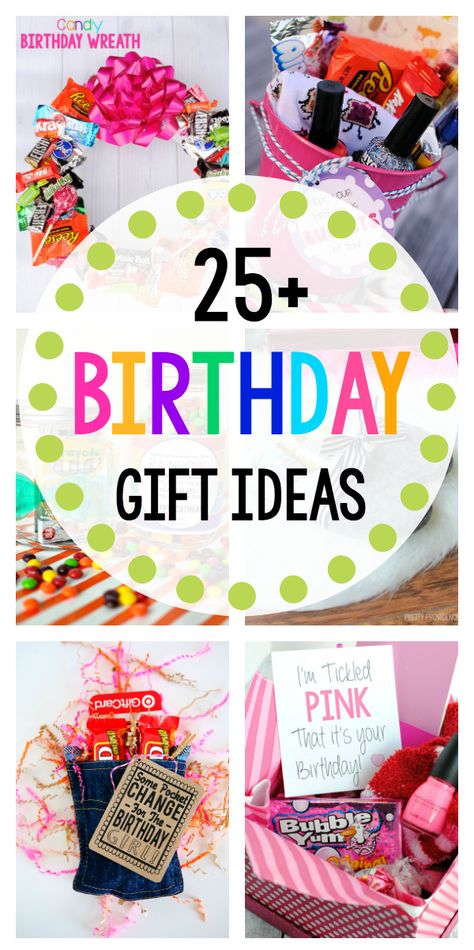 25 Fun Birthday Gifts for Friends-These great birthday gift ideas are perfect for your friends! #birthday #birthdaygift #gifts #giftideas Gifts Ideas For Friends, Fun Birthday Gifts, Homemade Birthday Gifts, Cheap Birthday Gifts, Easy Birthday Gifts, Coworkers Birthday, Coworker Birthday Gifts, Small Birthday Gifts, Last Minute Birthday Gifts