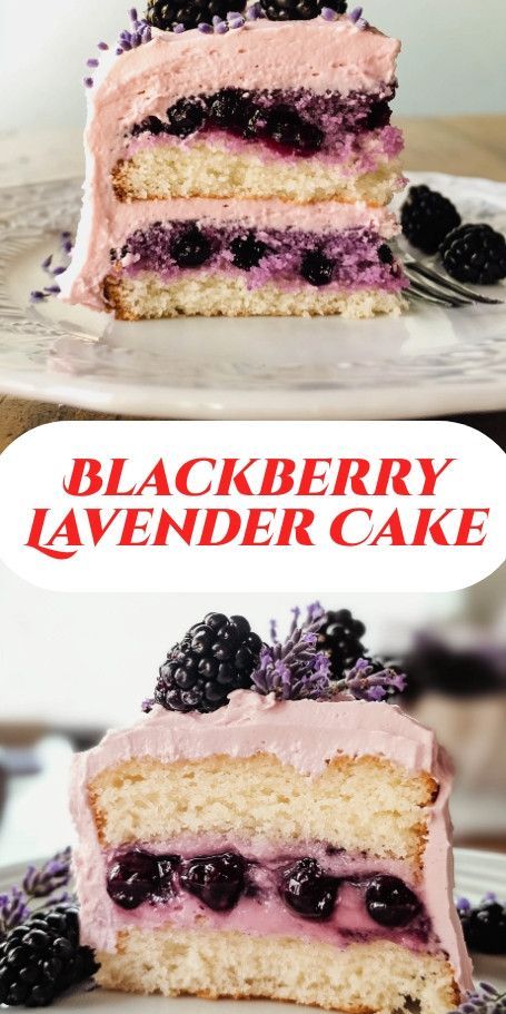 Transport yourself to a lush garden with the enchanting flavors of a Blackberry Lavender Cake. This recipe combines the delicate floral notes of lavender with the sweet tartness of blackberries, all enveloped in a creamy lemon buttercream. Perfect for special occasions or a delightful treat! Lavender Cake Recipe, Blackberry Lavender, Cake With White Chocolate, Blackberry Cake, Moist Vanilla Cake, Lavender Cake, White Chocolate Buttercream, Culinary Lavender, Wedding Dessert