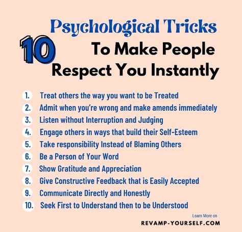 Follow these tips People will respect you How To Be A More Fun Person, How To Be Respectful To Your Parents, How To Respect Myself, How To Gain Respect From People, How To Make Others Respect You, What Does Respect Look Like, How To Earn Respect, How To Respect Others, How To Gain Self Respect