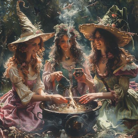 When witches gather, magick happens! ✨️⁠ ⁠ Have you thought of joining our Inked Spirit Coven? This year in the coven, we're on a journey of Rewilding Your Inner Witch. Each season is broken down by its corresponding element, and then each month we have a live lesson and a live workshop on working with one aspect of that element's energy. ⁠ ⁠ For May, we're working with the element of Air through Spell Writing!⁠ ⁠ Our lesson and workshop are scheduled for after Mother's Day, so tonight, May 9... Woman In Total Control Of Herself, Cute Witchcraft, Spell Writing, Witches Lair, Witchy Artwork, Coven Of Witches, Witch Spring, Magical Menagerie, Witches Coven