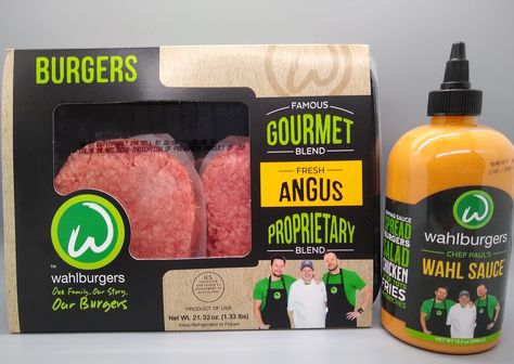 Wahlburgers Gourmet Blend Angus Beef Burgers + Wahl Sauce Marky Mark, Seasoned Fries, Aldi Finds, Donnie Wahlberg, Chicken Fingers, Angus Beef, Hamburger Buns, Beef Burgers, Mark Wahlberg