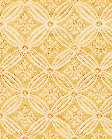 Wallpaper - New in Citrus Wallpaper, Block Print Wallpaper, India Inspired, Block Painting, Motif Simple, Mind The Gap, Yellow Wallpaper, Modern Wallpaper, Block Printing