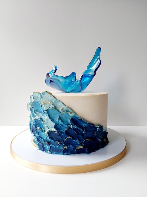 Wave Birthday Cake, Storm Cake, Waves Cake, Surfer Cake, Cake Dragon, Ocean Cupcakes, Ocean Birthday Cakes, Artistic Cake, Birthday Cale