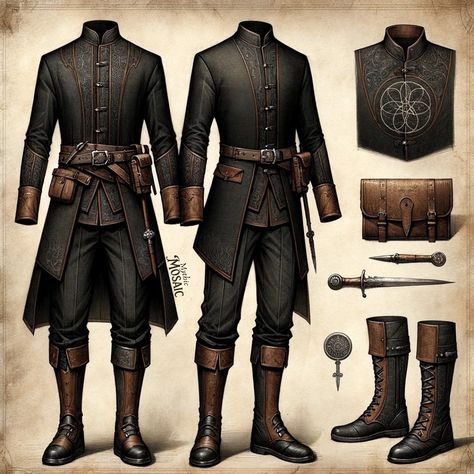 HOTD-ish casual ⚔️🖤⚔️ #hotd #cosplay #renfaire #dnd #mythic_mosaic Dnd Character Cosplay, Dnd Casual Clothes, Dnd Outfits Inspiration Male, Casual Armor, Dnd Costume, Dnd Outfits, Alchemist Cosplay, Medieval Clothing Men, Ren Faire Outfits