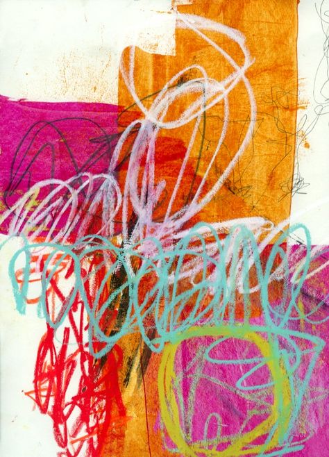 collage journeys: Crayons and Oil Pastels Pastel Crayon Art Drawings, Abstract Crayon Art, Crayon Scribble, Crayons Art, Pastel Journal, Jane Davies, Art Retreats, Lines And Shapes, Scribble Art