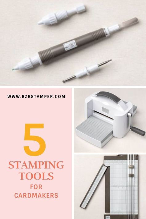 5 Stamping Tools for Card Making Rubber Stamp Storage, Card Making Tools, Stamp Storage, Classroom Projects, Card Making Supplies, Stamping Tools, Card Making Tutorials, Stamping Techniques, Alcohol Markers