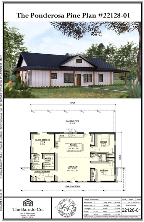 Barndominium Floor Plans | The Barndo Co Simple 1 Story House Plans, Smaller Barndominium Floor Plans, Barndominium Ideas Cheap, Full Basement Ideas Floor Plans, 3 Bedroom Mobile Home Floor Plans, Cheap House Plans To Build Budget, Barndominium Floor Plans 1500 Sq Ft, 2000 Sqft Barndominium, Diy Barndominium Farmhouse