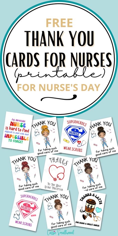 free printable thank you cards for nurses Nurse Printables Free, Free Nurse Appreciation Printables, School Nurse Appreciation Day, School Nurse Thank You, Free Printable Nurse Appreciation Tags, Thank You Note For Nurses, Chemo Nurse Thank You Gifts, Nurse Card Ideas, Thank You Card For Nurses