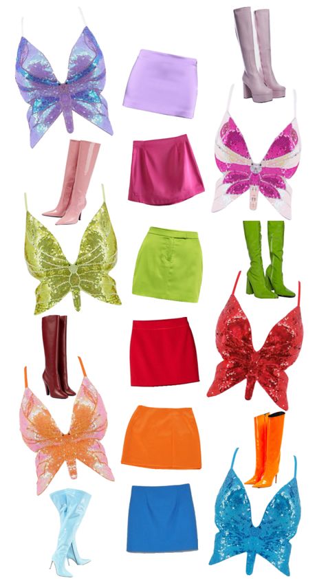 #winxclub #winx #groupcostume #group #winxcostume #six #costume #costumeidea #costumeinspo #halloween #halloweencollage #halloweencostume #fyp #fypshuffle #fyppppp Tinkerbell Costume Group, Tinkerbell Costume, Trio Costumes, Classy Halloween Costumes, Fairy Halloween Costumes, Hallowen Ideas, Trio Halloween Costumes, Trendy Halloween Costumes, Halloween Costume Outfits