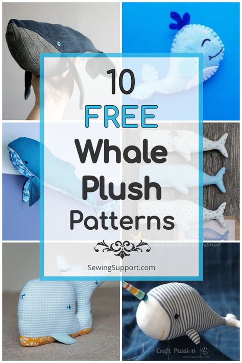 Free Whale Plush Patterns to Sew Whale Plush Pattern Free, Whale Shark Pattern Sewing, Whale Soft Toy Pattern, Free Animal Sewing Patterns Stuffed Toy, Whale Shark Sewing Pattern Free, Diy Whale Stuffed Animal, Denim Whale Pattern Free, Whale Stuffed Animal Pattern, Whale Plushie Pattern