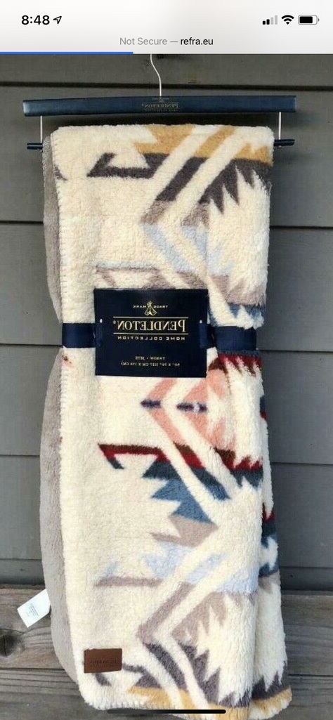 Pendleton Bedding, Southwest Print, Pendleton Blanket, White Throw Blanket, Pendleton Woolen Mills, Wool Throw Blanket, Fluffy Blankets, Comfort Blanket, Sherpa Throw Blankets