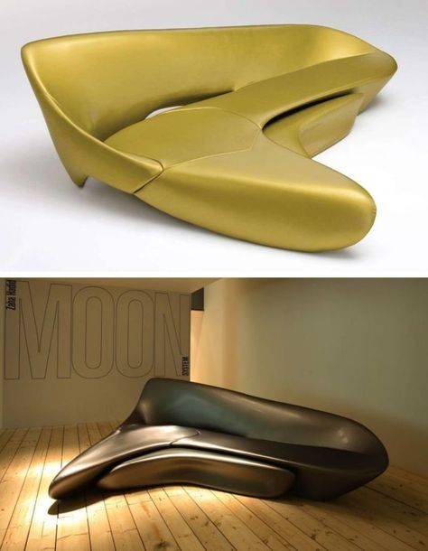 Italian luxury furniture brand B&B Italia is exhibs Moon sofa at Milan Design Week 2019. Designed by Zaha Hadid Design in 2017, this will be showcased at the exhibition organized by ME Milan II Duca hotel to honor the legendary Iraq-born architect who also designed the interiors of their hotel ME Dubai schedule to open in December 2019. Zaha Hadid Interior Furniture, Zaha Hadid Interior Design, Moon Sofa, Zaha Hadid Interior, Zaha Hadid Design, Woven Vase, Italian Furniture Brands, Luxury Furniture Brands, Milan Design