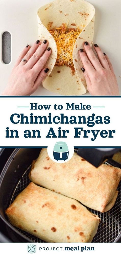 Roasted Chicken Air Fryer, How To Make Chimichangas, Snacks Air Fryer, Chicken Air Fryer Recipes, Leftover Roasted Chicken, Chicken Air Fryer, Air Fryer Cooking, Air Fryer Recipes Dessert, New Air Fryer Recipes