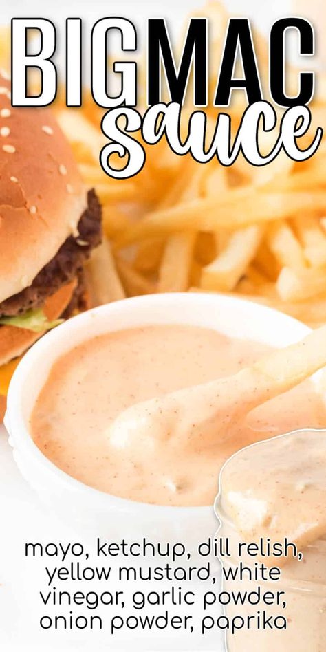 BEST BIG MAC SAUCE RECIPE Big Boy Sauce Recipe, Big Mac Sauce Recipe Copycat, Bang Bang Cauliflower Recipe, Cincinnati Chili Recipe, Homemade Big Mac Sauce, Big Mac Sauce Recipe, Mac Sauce Recipe, Homemade Big Mac, Big Mac Sauce