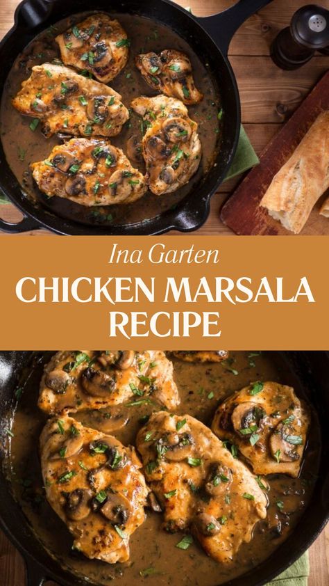 Ina Garten Chicken Marsala Recipe Dinner For 6 Ideas, Ina Garten Soups, Instapot Chicken Marsala, Stuffed Chicken Marsala Olive Garden, Ina Garten Engagement Chicken, Meal For 6 People, Chicken Marsala Ina Garten, Chicken Marsala No Mushrooms, Giada De Laurentiis Recipes Chicken