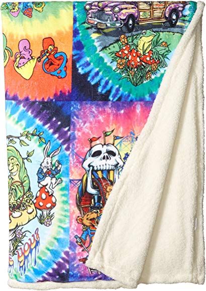 Amazon.com: Liquid Blue Men's Hippy Collection Tie Dye Warm Coral Fleece Throw Blanket, multi, 50" X 60": Gateway Blue Presents, Coral Throw Blanket, Grateful Dead Dancing Bears, Stitch Tshirt, Iconic Poster, Decorative Blankets, Silver Fox, Fleece Throw, Fleece Throw Blanket