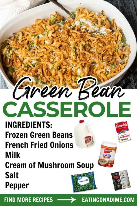 Organic Green Bean Casserole, Frozen Green Bean Casserole Easy, Frozen Green Bean Recipes Casserole, Green Bean Casserole Easy Frozen Green Beans, Frenchs Green Bean Casserole Fried Onion, Frenches Green Bean Casserole Recipe, Fried Onions For Green Bean Casserole, Original French’s Green Bean Casserole, Basic Green Bean Casserole