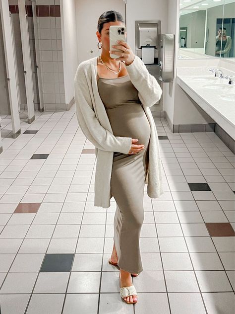 Ribbed Bodycon Dress curated on LTK Date Night Pregnant Outfit, Pregnant Outfit, Ribbed Bodycon Dress, Pregnancy Outfits, Fall Outfit, Date Night, Work Wear, Fall Outfits, Night Out