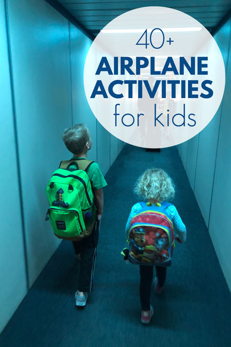 How do I entertain my toddler on a plane? Flying with kids is much easier if you are prepared! In this post we'll share 40+ simple airplane activities for toddlers (and preschoolers).

You don't need a ton of activities when you travel, you just need the right ones for your child! Pick a few of the activities included in this post that your child might enjoy! Plane Ride With Kids, Plane Activities For Toddlers, Airplane Travel With Kids, Airplane Activities For Toddlers, Airplane Activities For Kids, Plane Activities, Airplane Activities, Best Airplane, Plane Flying