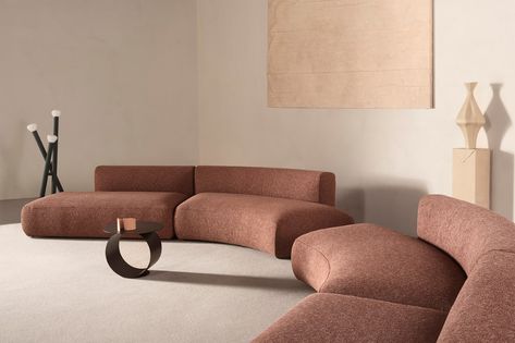 Curve Sofa, Cosy Sofa, Italian Furniture Brands, Curved Sectional, Contemporary Furniture Design, Curved Sofa, Design Del Prodotto, Italian Furniture, Lounge Sofa