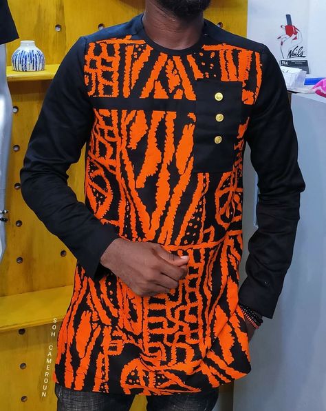 Ankara Designs For Men Nigerian Fashion, Latest Ankara Styles For Men, Ankara Designs For Men, Ankara Shirts For Men, Ankara Shirt, Men African Fashion, African Wear For Men, African Print Shirt, African Wear Styles For Men