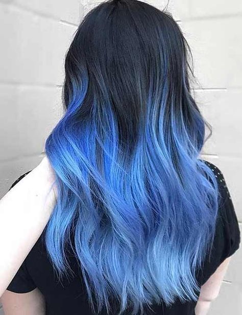 Mermaid Hair Color Ideas, Mermaid Hair Color, Blue Ombre Hair, Luxy Hair, Coloured Hair, Hair Color Purple, Short Hair Color, School Clothes, Hair Color Blue