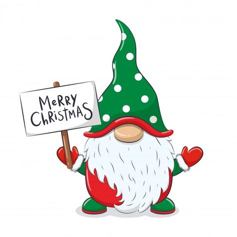 Cute cheerful gnome with phrase "merry c... | Premium Vector #Freepik #vector #heart #gift #hand #character Illustration Noel, Christmas Rock, Gnomes Crafts, Tapeta Pro Iphone, Christmas Drawing, Christmas Sign, Fabric Panel, Christmas Paintings, Christmas Clipart