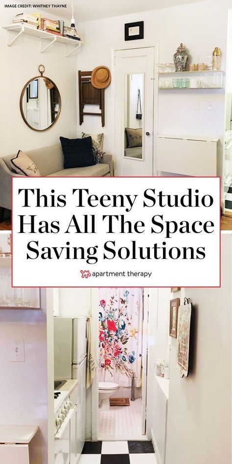 Small Apartment Ideas Space Saving, Studio Apartment Storage, Small Apartment Hacks, Space Saving Apartment, Small Apartment Storage, Small Studio Apartment Decorating, Small Space Hacks, Tiny Studio Apartments, Apartment Hacks