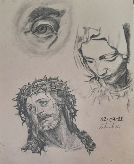 Simple pencil drawing. Jesus and holy mary... Virgen Mary Drawings, Holy Mary Drawing, Mother Mary Sketch, Virgin Mary Drawing, Rosary Drawing, Painting Pencil Drawing, Mary Drawing, Jesus Sketch, 7 Sorrows Of Mary