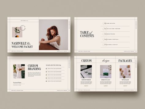 30 EDITABLE PAGES / SLIDES -  Client Welcome Packet / Pricing Guide This is very easy to use and an editable design in Canva. It is easy to change the color palette, text & photos and the font is included and free to use with this template in Canva. Buy the matching Showit website template here: https://www.etsy.com/listing/1378500155/portfolio-website-template-showit Client Welcome Packet / Pricing Guide WHAT'S INCLUDED: ----------------------------------- Two Cover Pages Table of Contents Abou Cancellation Policy Template, Info Packet Design, Pricing List Design, Testimonials Layout, Client Welcome Packet, Design In Canva, Best Landing Page Design, Pricing Guides Templates, Portfolio Website Template