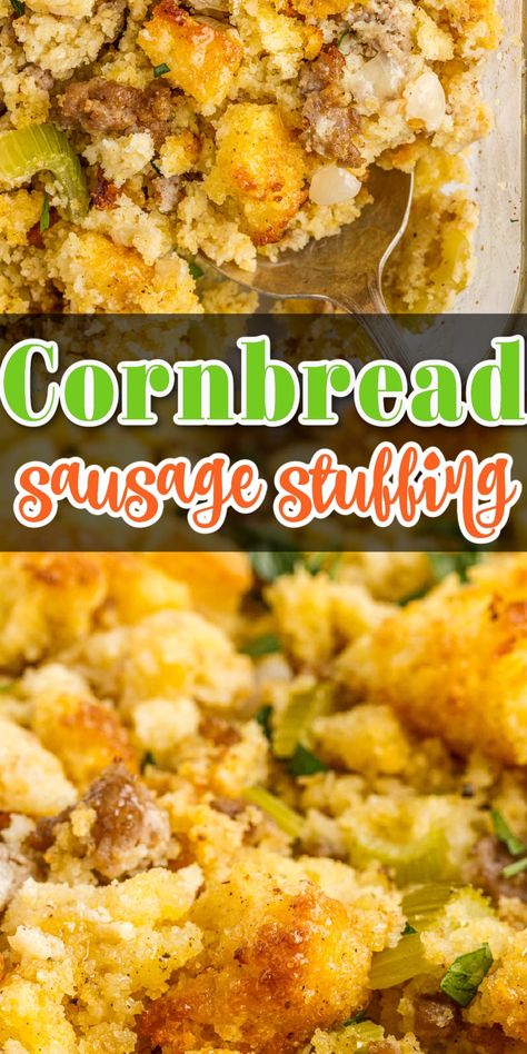 Sausage And Cornbread Stuffing, Sausage Dressing Recipes Cornbread, Cornbread Dressing Southern Sausage, Cornbread And Sausage Stuffing, Stovetop Cornbread Stuffing Recipes, Jiffy Cornbread Stuffing Recipes, Jiffy Cornbread Stuffing, Homemade Cornbread Stuffing, Sausage Cornbread Dressing