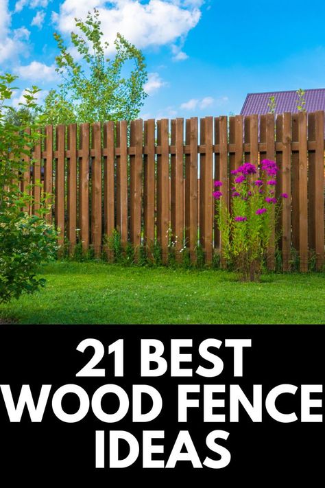 Wooden Yard Fence, Wood Fencing Ideas Backyards, Shared Fence Ideas, Vertical Privacy Fence Ideas, Wooden Garden Fence Ideas, Cabin Fence Ideas, 4 Ft Fence Ideas Yards Wood, Lake House Fence Ideas, Privacy Wood Fence Ideas