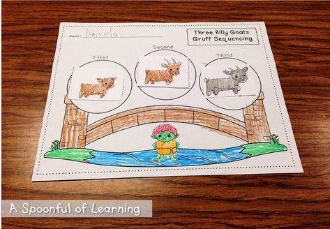 Three Billy Goats Gruff Activities! Three Billy Goats Gruff Activities, Billy Goats Gruff Activities, Folk Tales Activities, Story Puppets, Billy Goats Gruff Story, 3 Billy Goats Gruff, Fairy Tales Preschool, Fairy Tales Unit, Fairy Tale Crafts