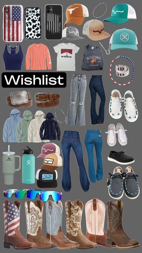 Christmas List Ideas Country Girl, Western Girl Christmas List, Country Christmas Wish List, Western Christmas Gifts For Her, Country School Outfits Casual, Country Clothing Brands, Country Wishlist Ideas, How To Dress Country, Country Core Outfits