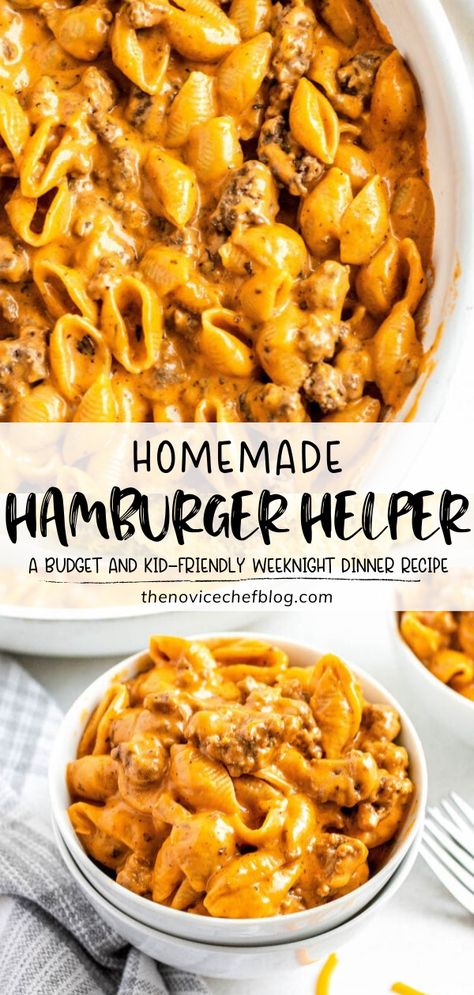 Hamburger Helper Recipe, Ground Beef Pasta Recipes, Hamburger Helper Recipes, Beef Pasta Recipes, Ground Beef Pasta, Sustainable Eating, Homemade Hamburger, Fast Dinner Recipes, Beef Pasta