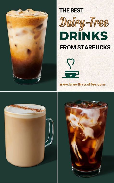 No Dairy Starbucks Drinks, Vegan Starbucks Drinks Recipes, Dairy Free Frappuccino Recipe, Starbucks Gluten Free Drinks, Dairy Free Coffee Recipes At Home, Plant Based Starbucks Drinks, Low Fodmap Starbucks Drinks, Starbucks Drinks Lactose Free, Dairy Free Coffee Drinks