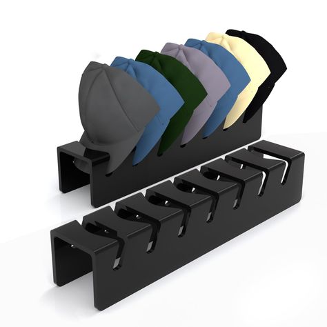 PRICES MAY VARY. [Fashion Design] ：This hat organizer is not only practical but also ornamental. The fashionable transparent appearance is suitable for various room decoration styles. Each hat rack can store 7 baseball caps. Suitable for baseball caps, flat caps, trucker hats, etc. [Quality Material]：This quality hat organizer for baseball caps is made of 100% acrylic, perfect for room accessories and decorations. Washable, sturdy and durable, no need to worry about breakage or deformation. [No Hat Organizer Closet, Closet Dresser, Dresser Black, Hat Organizer, Flat Caps, Hat Organization, Hat Holder, Decoration Styles, Stand Display