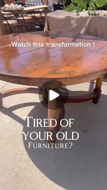 Xiomara Bates •Home decor •DIYs •Furniture makeovers on Instagram: "Old solid wood table makeover!! Stripping was definitely the hardest part of this transformation  I used QCS by stripwell . After the stripping process I was able to see a lot of red areas . I was able to neutralize it with ash wash ( Woodandhomeaccents.com ) I did 1/4ratio because I wanted a very light layer.  Now it looks like a brand new table . You can find all the process in my highlights “tables “. Top coat used water base matte poly by @behrpaint   #beforeandafter #diningroom #rusticdecor #furnitureflip #furnituretransformation #furnituremakeover #coffeetabledecor  #homedecor4you #Homedecoration330 #Home_design68 #Homewithrue #coffeetablestyling  #currendesignsituation #hometohave #modernhome #pretrylittleinteriors Old Tables Makeover, Dining Table Redo Before After, Renovate Coffee Table, Refinish Wood Coffee Table, Wood Furniture Makeover Ideas, Restaining Wood Dining Table, Dining Room Table Makeover Before After, Table Restoration Ideas, Table Finishing Ideas