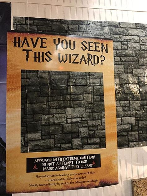 MAGICAL WIZARD THEME：Wizard Inspired Photo Booth Frame: This Wizard Inspired Photo Booth Prop is an absolute must! It offers you great opportunities wherever and whenever! Have you seen this wizard? TOP PICKS FOR THEMED PARTIES:Perfect for wizard-themed birthday parties, bridal showers, weddings, or bachelorette! Harry Potter Events, Wizard Birthday Party, Birthday Party Photo Booth, Birthday Theme Decoration, Party Photo Booth Props, Wizard Party, Harry Potter Wedding Theme, Harry Potter Wizard, Photo Booth Prop